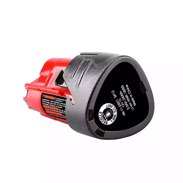 ⁦12V 2.0Ah بطارية بديلة لـ Milwaukee 48-sa11-sa2401,48-sa11-sa2402,48-sa11-sa2420,48-sa11-sa2430,48-sa11-sa2411,48-sa11-sa2412⁩ - الصورة ⁦4⁩