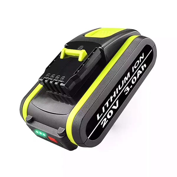 ⁦20V 3.0Ah بطارية بديلة لـ Worx WX921 WX845.9 WX822.9 WX812 WX801.9 WX800.9 WX800⁩ - الصورة ⁦4⁩
