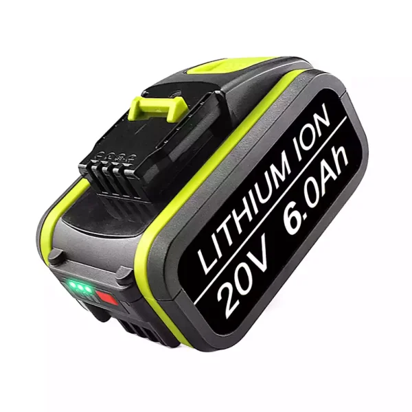⁦20V 6.0Ah بطارية بديلة لـ Worx WX921 WX845.9 WX822.9 WX812 WX801.9 WX800.9 WX800⁩ - الصورة ⁦4⁩