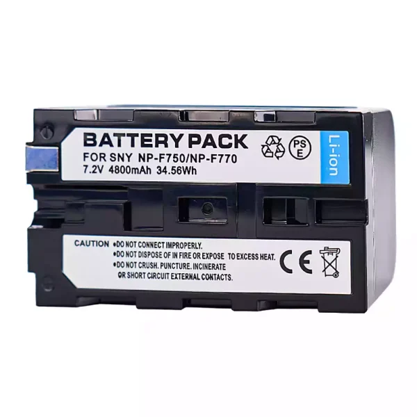 ⁦بطارية الكاميرا SONY NP-F770 NP-F730 NP-F750 NP-F760⁩ - الصورة ⁦3⁩