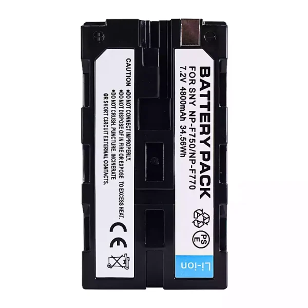 ⁦بطارية الكاميرا SONY NP-F770 NP-F730 NP-F750 NP-F760⁩ - الصورة ⁦4⁩