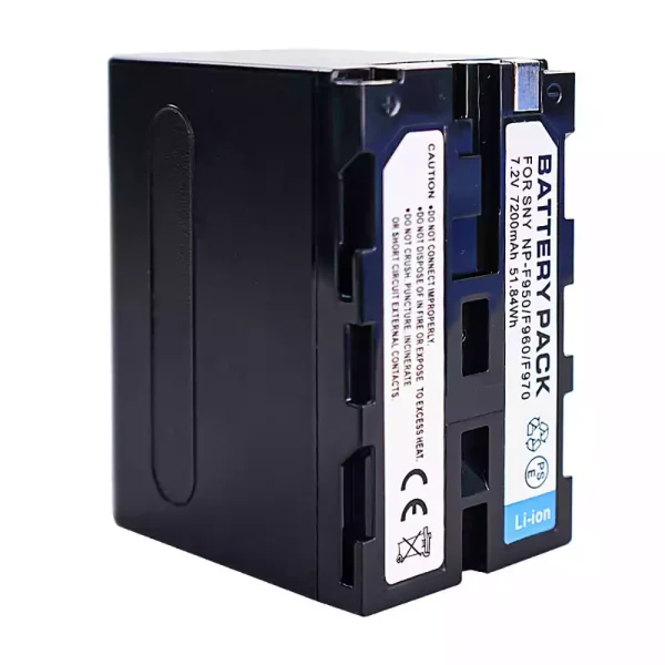 ⁦بطارية الكاميرا SONY NP-F970 NP-F950 NP-F960 NP-F975⁩ - الصورة ⁦3⁩
