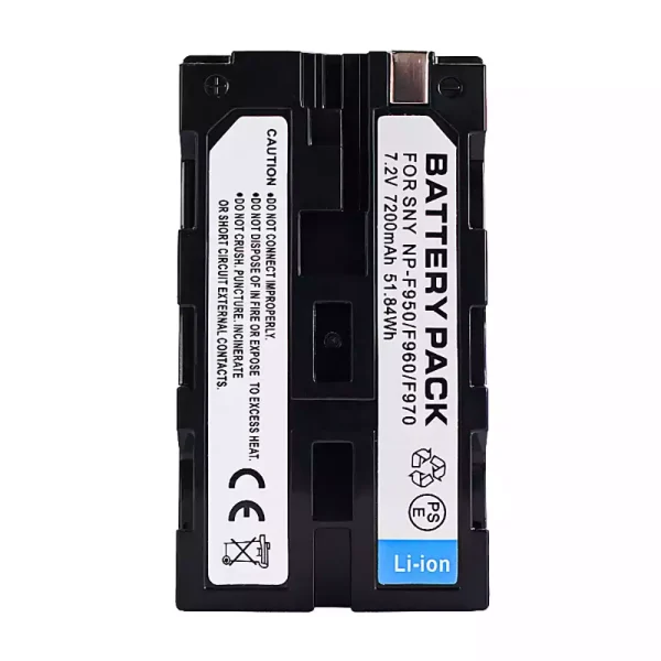 ⁦بطارية الكاميرا SONY NP-F970 NP-F950 NP-F960 NP-F975⁩ - الصورة ⁦4⁩