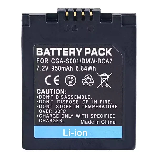 بطارية الكاميرا PANASONIC CGA-S001 DMW-BCA7
