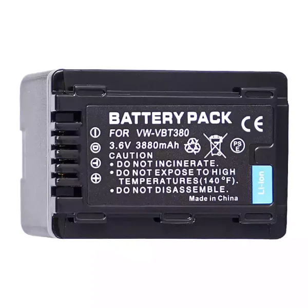 ⁦بطارية الكاميرا PANASONIC VW-VBT380⁩ - الصورة ⁦2⁩
