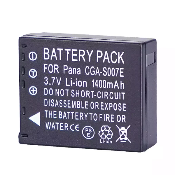 ⁦بطارية الكاميرا PANASONIC CGA-S007 CGA-S007E DMW-BCD10⁩ - الصورة ⁦3⁩