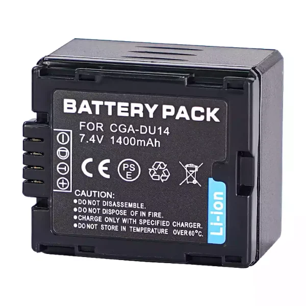 ⁦بطارية الكاميرا PANASONIC NV-GS10 NV-GS17 NV-GS21 NV-GS22 NV-GS26 NV-GS27 NV-GS28 NV-GS30 NV-GS33 NV-GS35 NV-GS37 NV-GS38⁩ - الصورة ⁦2⁩