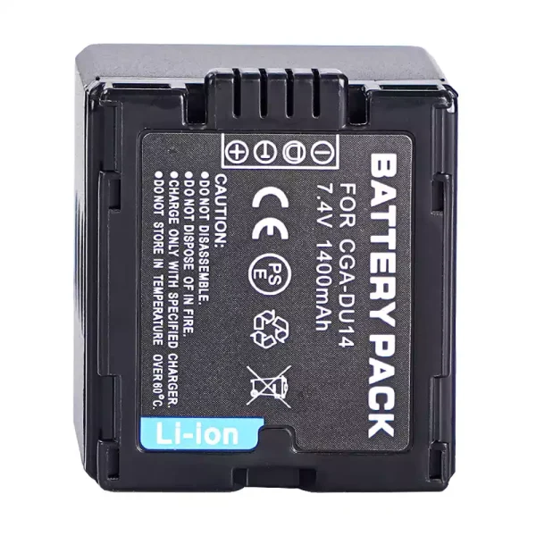 ⁦بطارية الكاميرا PANASONIC NV-GS10 NV-GS17 NV-GS21 NV-GS22 NV-GS26 NV-GS27 NV-GS28 NV-GS30 NV-GS33 NV-GS35 NV-GS37 NV-GS38⁩ - الصورة ⁦4⁩