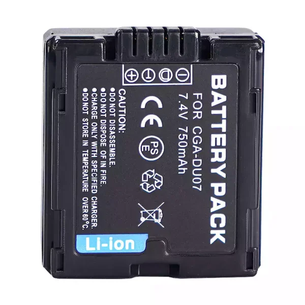 ⁦بطارية الكاميرا PANASONIC VDR-M30 VDR-M50 VDR-M53 VDR-M55 VDR-M70 VDR-M75 VDR-M95⁩ - الصورة ⁦2⁩