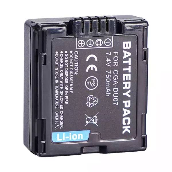 ⁦بطارية الكاميرا PANASONIC VDR-M30 VDR-M50 VDR-M53 VDR-M55 VDR-M70 VDR-M75 VDR-M95⁩ - الصورة ⁦4⁩