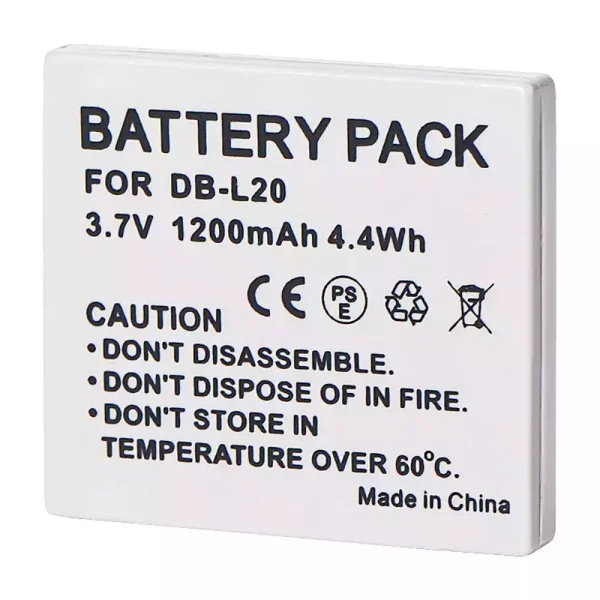 ⁦بطارية الكاميرا SANYO VPC-C40,VPC-C5,VPC-C6,VPC-CA6,VPC-CA65,VPC-CA8,VPC-CA9,VPC-CG6,VPC-CG65,VPC-CG9⁩ - الصورة ⁦2⁩