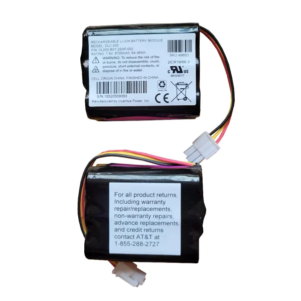 بطارية بديلة لـ AT&T DLC-200C,DLC-200 DL200-BAT-2S3P-002