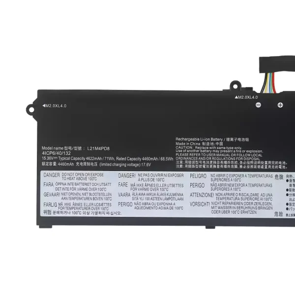 ⁦بطارية الكمبيوتر المحمول LENOVO L21C4PD8 L21D4PD8 L21L4PD8 L21M4PD8⁩ - الصورة ⁦3⁩