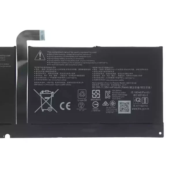 ⁦بطارية الكمبيوتر المحمول 96BTA016H 96BTA015H DYNC01,Microsoft Surface Pro 8 1983 1982⁩ - الصورة ⁦3⁩