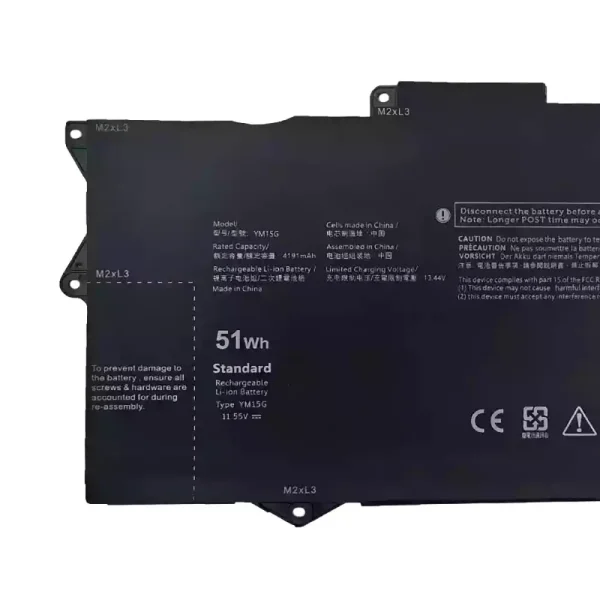 ⁦بطارية الكمبيوتر المحمول Dell YM15G,Dell XPS 13 9315 2-in-1⁩ - الصورة ⁦3⁩