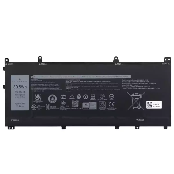 بطارية الكمبيوتر المحمول DELL VG661 V4N84,DELL Alienware x14 R1 R2
