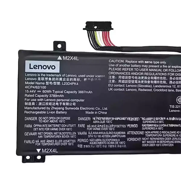 ⁦بطارية الكمبيوتر المحمول LENOVO L23C4PK4 L23M4PK4 L23D4PK4⁩ - الصورة ⁦3⁩