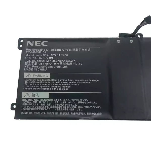 ⁦بطارية الكمبيوتر المحمول NEC PC-VP-WP154 N22SAR400⁩ - الصورة ⁦2⁩