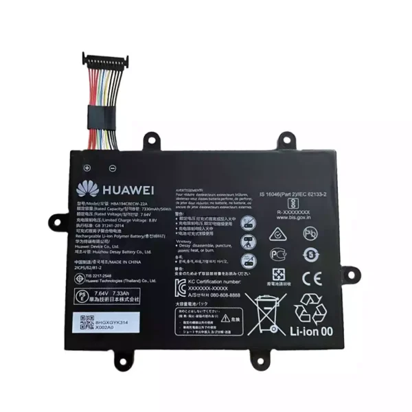 بطارية الكمبيوتر المحمول HUAWEI HBA194C8ECW-22A
