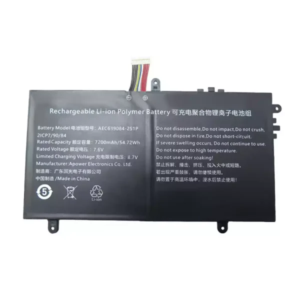 بطارية الكمبيوتر المحمول AEC639084-2S1P