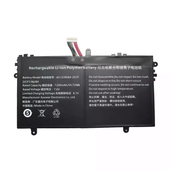 ⁦بطارية الكمبيوتر المحمول AEC639084-2S1P⁩ - الصورة ⁦2⁩