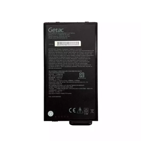 بطارية الكمبيوتر المحمول Getac BP3S2P2100S-02 BP3S1P2680B Getac F110