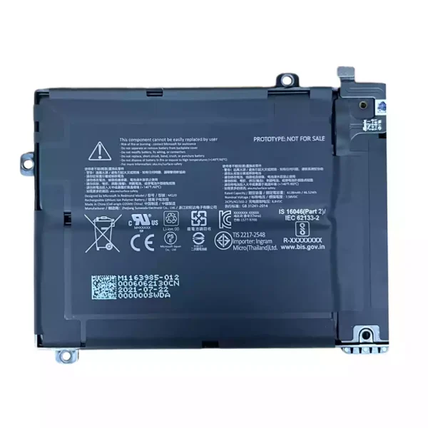 ⁦بطارية الكمبيوتر المحمول Microsoft Surface Pro 9 2038 1996 1997 2032 DYNM04⁩ - الصورة ⁦3⁩