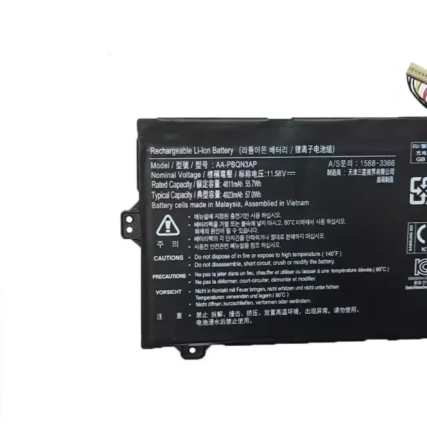 ⁦بطارية الكمبيوتر المحمول SAMSUNG AA-PBQN3AP⁩ - الصورة ⁦3⁩