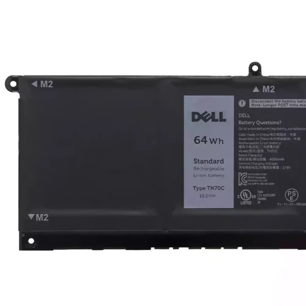 ⁦بطارية الكمبيوتر المحمول DELL TN70C⁩ - الصورة ⁦3⁩