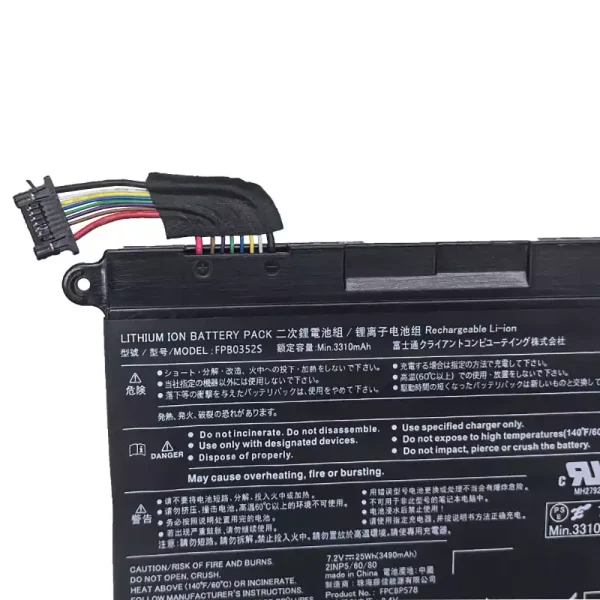 ⁦بطارية الكمبيوتر المحمول Fujitsu FPB0352S FPCBP578⁩ - الصورة ⁦3⁩