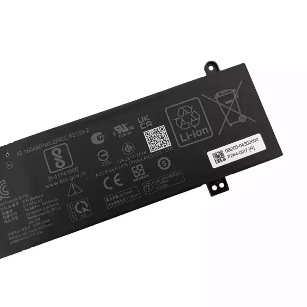⁦بطارية الكمبيوتر المحمول Asus C41N2202⁩ - الصورة ⁦4⁩