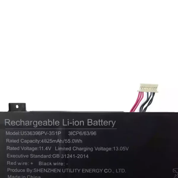 ⁦بطارية الكمبيوتر المحمول U536396PV-3S1P⁩ - الصورة ⁦2⁩