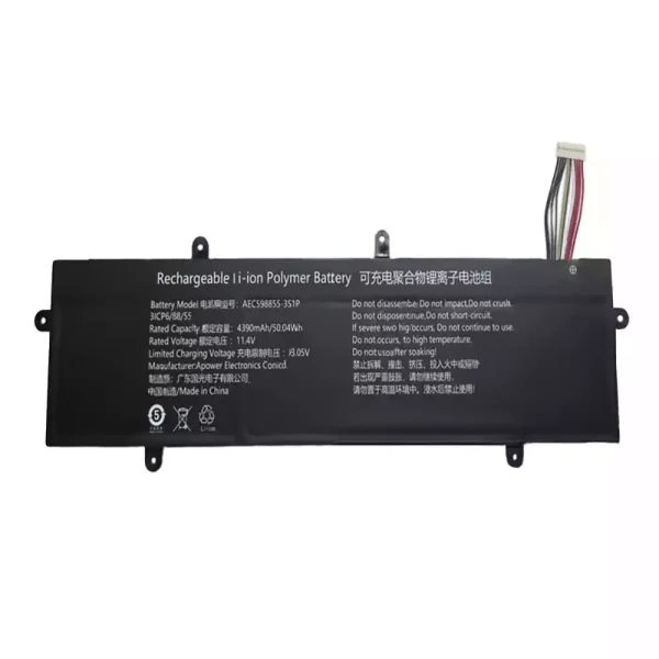⁦بطارية الكمبيوتر المحمول AEC598855-3S1P 596181-3S⁩ - الصورة ⁦2⁩
