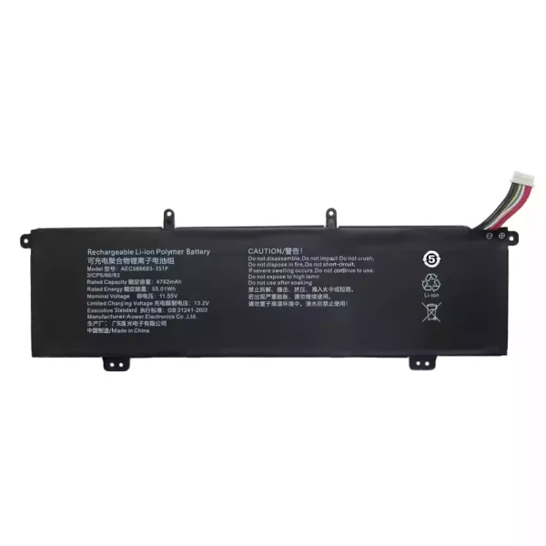 بطارية الكمبيوتر المحمول AEC566683-3S1P