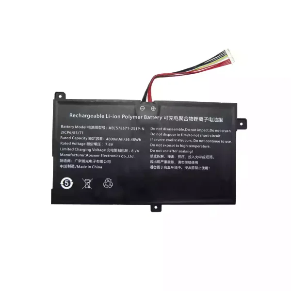 ⁦بطارية الكمبيوتر المحمول AEC578571-2S1P-N,AEC578571-2S1P⁩ - الصورة ⁦2⁩