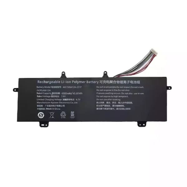 ⁦بطارية الكمبيوتر المحمول AEC5064124-2S1P⁩ - الصورة ⁦3⁩