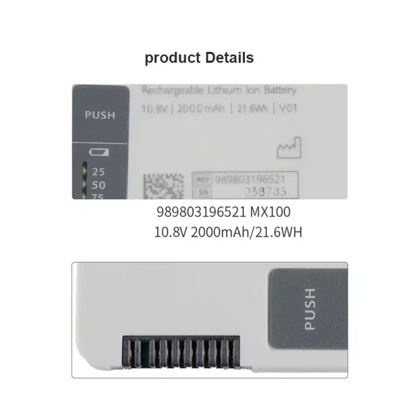⁦بطارية بديلة لـ Philips 989803196521⁩ - الصورة ⁦4⁩