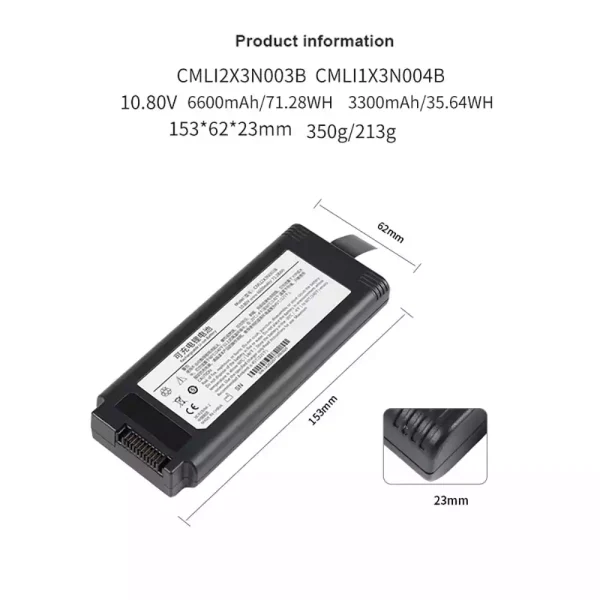 ⁦بطارية بديلة لـ CMLI2X3N003B,COMEN V1 Portable ventilator⁩ - الصورة ⁦2⁩