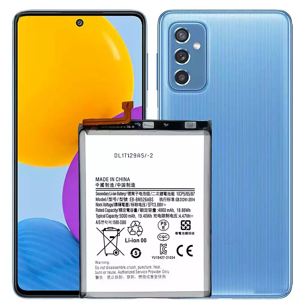 بطارية الهاتف الذكي EB-BM526ABS ينطبق على Samsung M52 5G/A23/M53/F23/A73 5G - الصورة 4