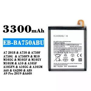 بطارية الهاتف الذكي EB-BA750ABU ينطبق على Samsung A7 2018/A8S/A9 Pro 2019/A60S