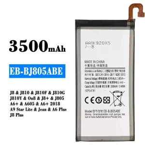 بطارية الهاتف الذكي EB-BJ805ABE ينطبق على Samsung J8/J810/J810F/J810G/J810Y/On8/J8+/J805/A6+/A605/A6+ 2018/A9 Star Lite/Jean/A6 Plus/J8 Plus