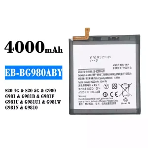 بطارية الهاتف الذكي EB-BG980ABY ينطبق على Samsung S20 4G/S20 5G