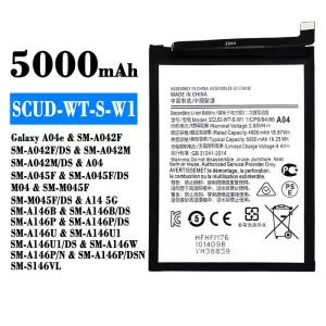 بطارية الهاتف الذكي SCUD-WT-S-W1  ينطبق على Samsung Galaxy A04e/A14 5G