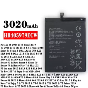 بطارية الهاتف الذكي HB405979ECW  ينطبق على HUAWEI  Y6 2019 / Y5 2018