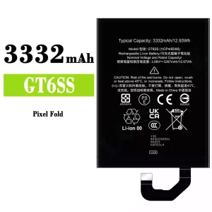 بطارية الهاتف الذكي GT6SS ينطبق على Google Pixel Fold