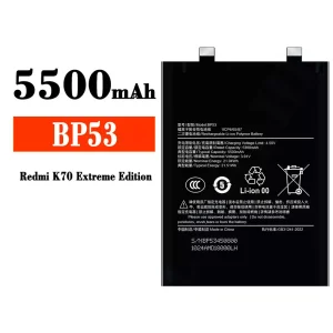 بطارية الهاتف الذكي BP53 ينطبق على Xiaomi Redmi K70 Extreme Edition