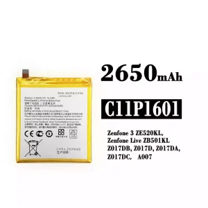 بطارية الهاتف الذكي C11P1601 ينطبق على Asus Zenfone 3 / Zenfone Live