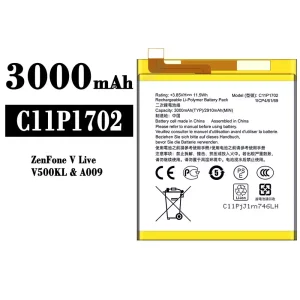 بطارية الهاتف الذكي C11P1702 ينطبق على Asus ZenFone V Live