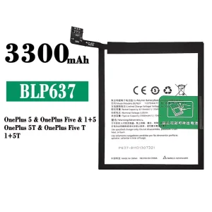 بطارية الهاتف الذكي BLP637  ينطبق على OnePlus 5 / OnePlus 5T