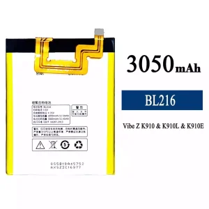 بطارية الهاتف الذكي BL216 ينطبق على Lenovo VIBE Z K910/K910L/K910E